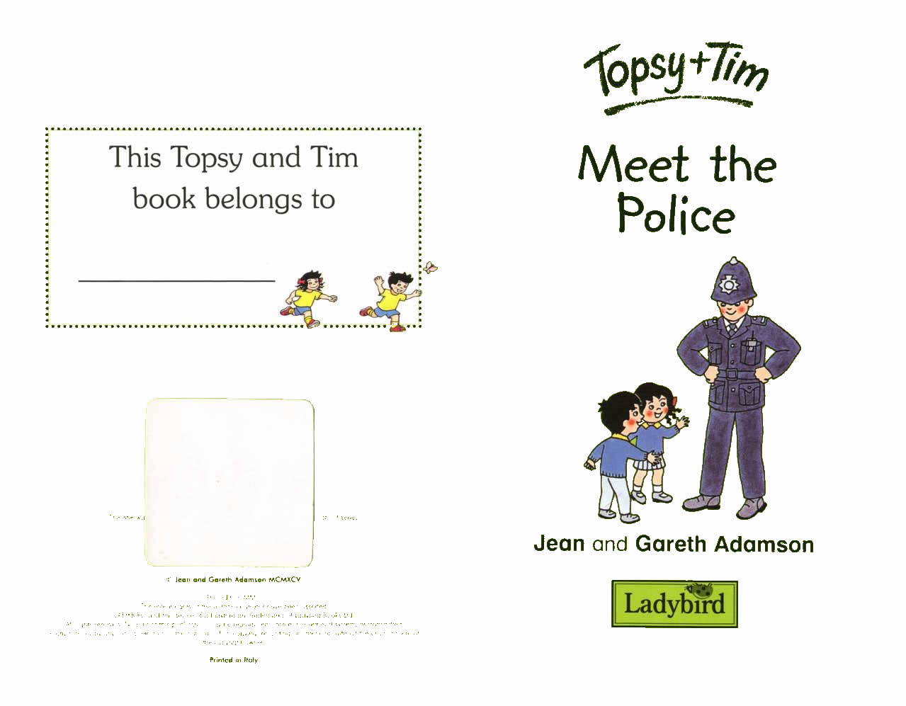 Ladybird - Topsy Tim Books - Meet The Police (01),绘本,绘本故事,绘本阅读,故事书,童书,图画书,课外阅读